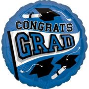Blue 23 Congrats Grad Foil Balloon Bouquet, 6pc