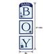 Baby Boy Baby in Bloom Stacked Cardboard Sign, 8in x 27.5in
