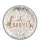 Oh Baby Soft Jungle Baby Shower Paper Dessert Plates, 7in, 8ct