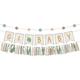 Oh Baby Soft Jungle Baby Shower Fabric Banner Set, 3pc, 5.3ft
