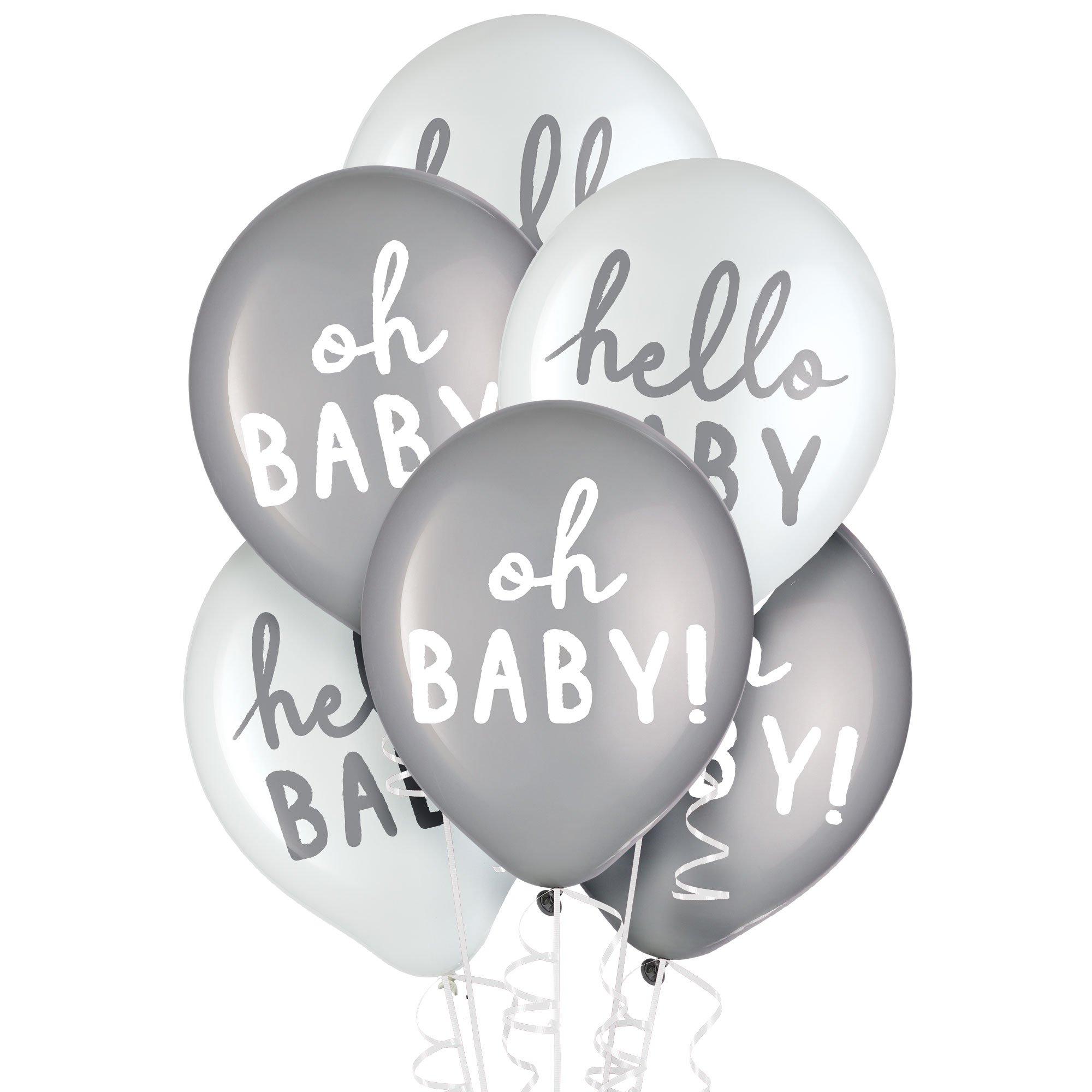 Oh baby silver store balloons