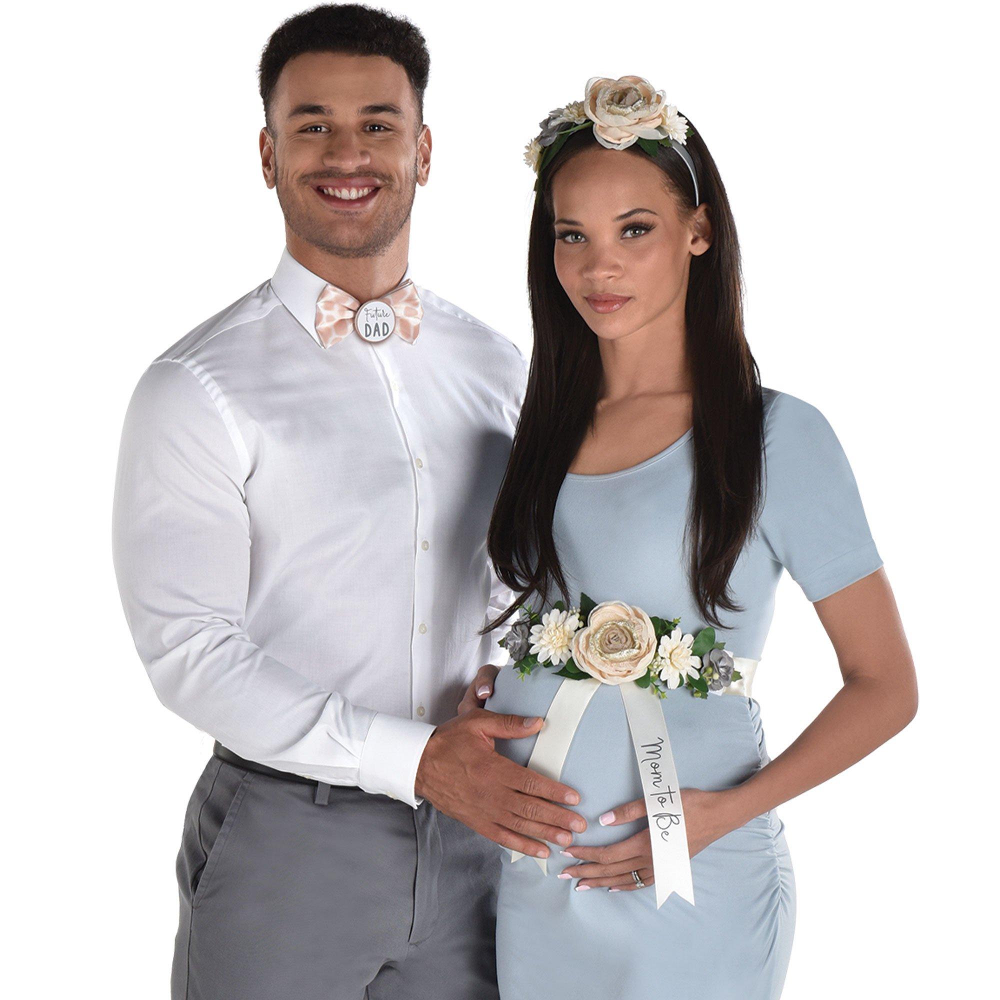 Matching baby shower outfits sale for mom and dad