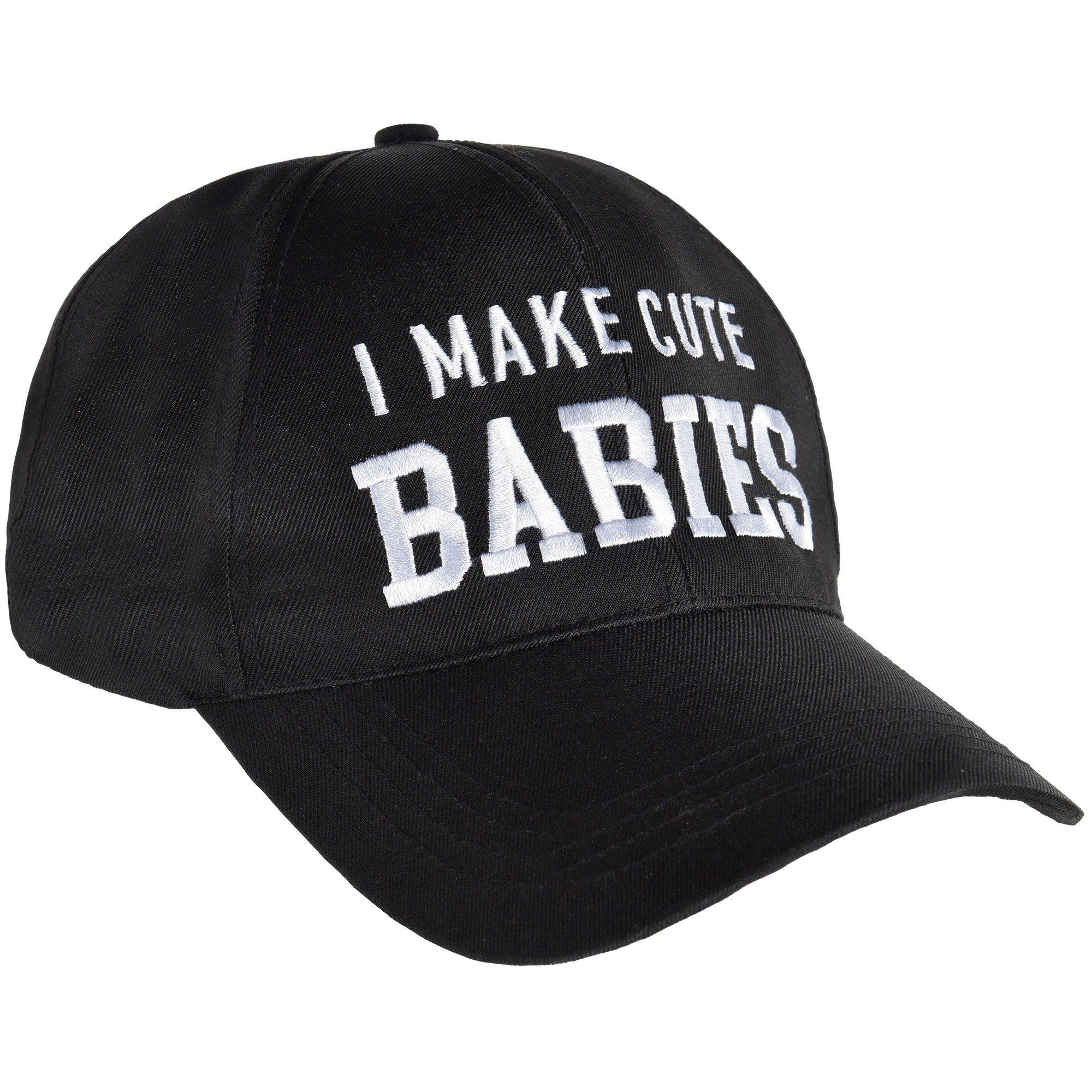 Black I Make Cute Babies Baseball Hat