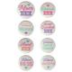 Pink & Purple Baby Shower Metal & Plastic Buttons, 2in, 8ct