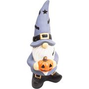Halloween Wizard Gnome Ceramic Decoration, 7.5in x 18in