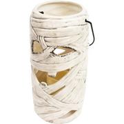 Mummy LED Ceramic Lantern, 5in x 9in - Halloween Decoration