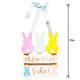 For Peep's Sake Easter Bunny MDF Hanging Sign, 11in