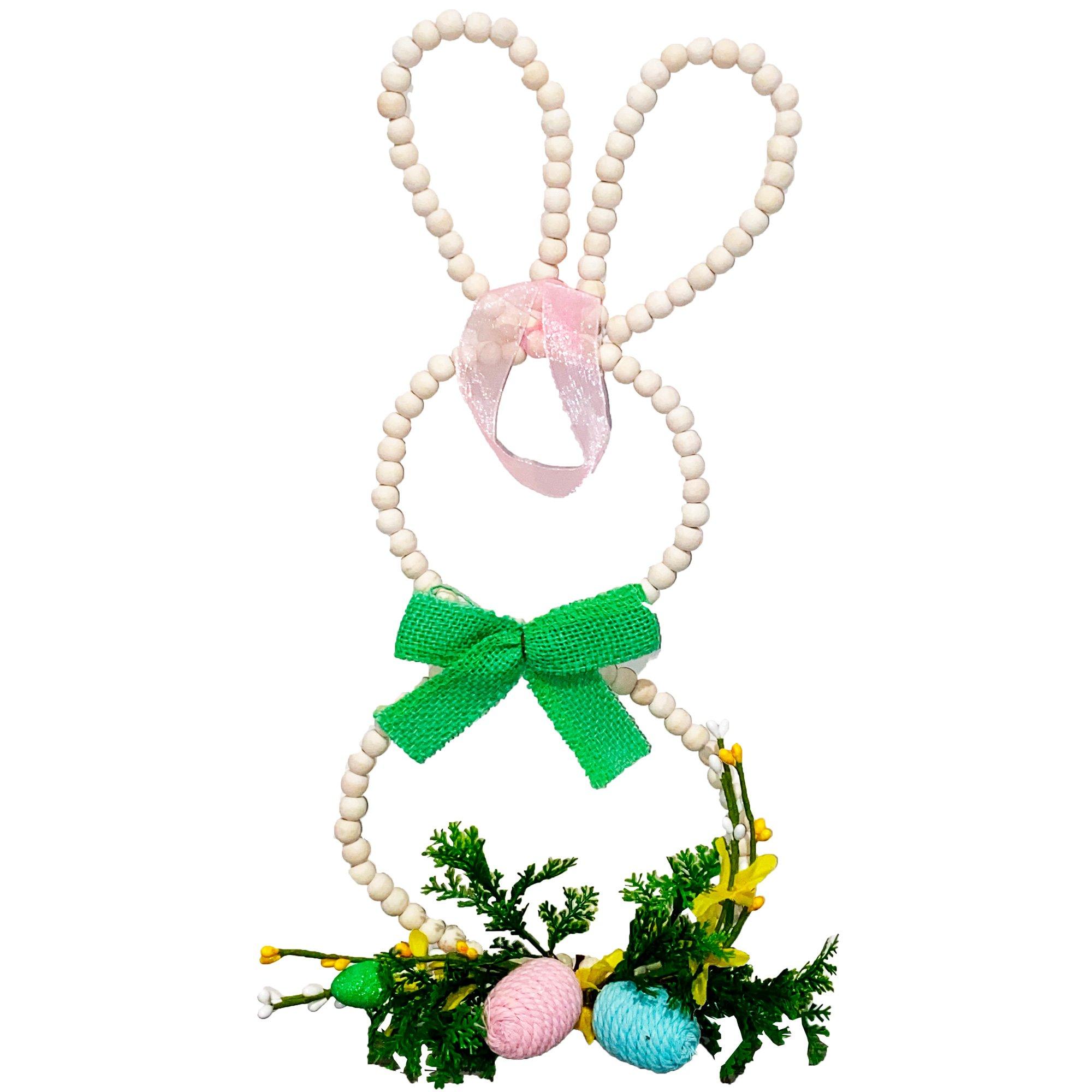 Beaded Easter Bunny Hanging Decoration, 14in | Party City