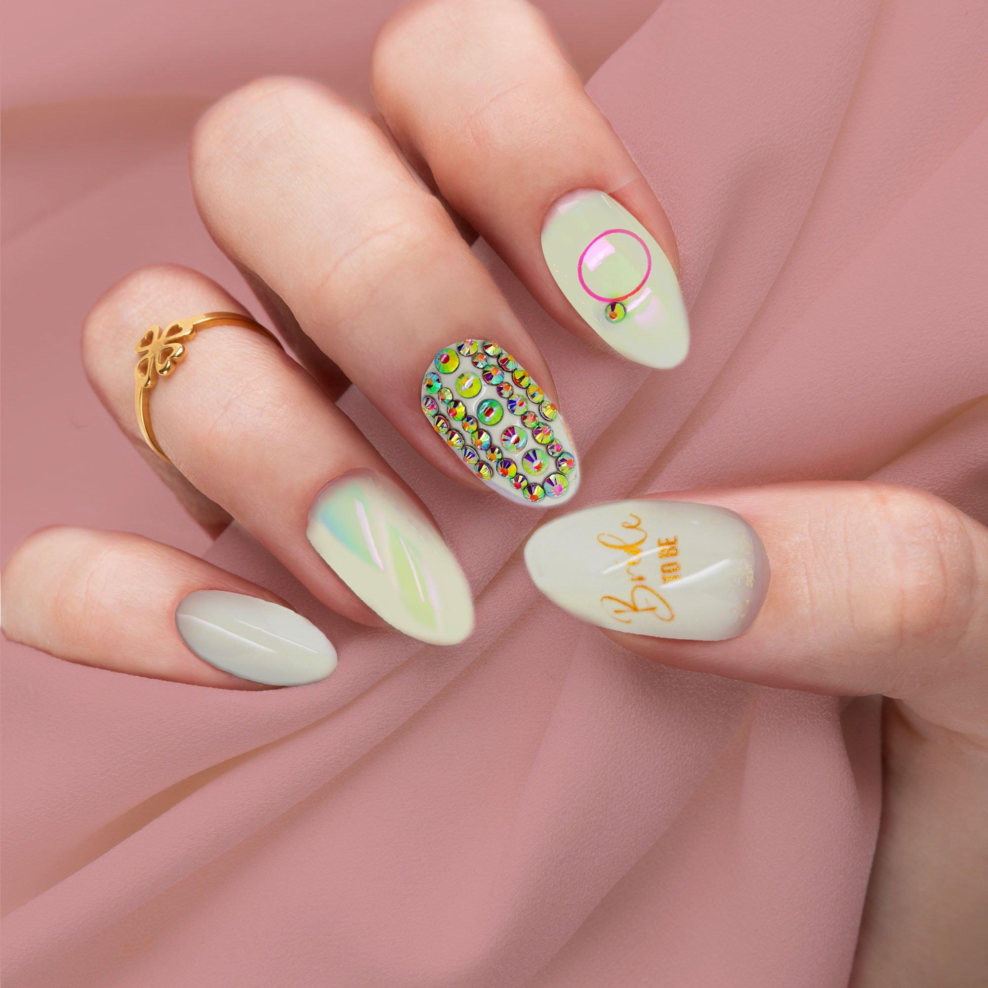 Shine On Your Big Day With Bridal Foil Nail Art -  Fashion Blog