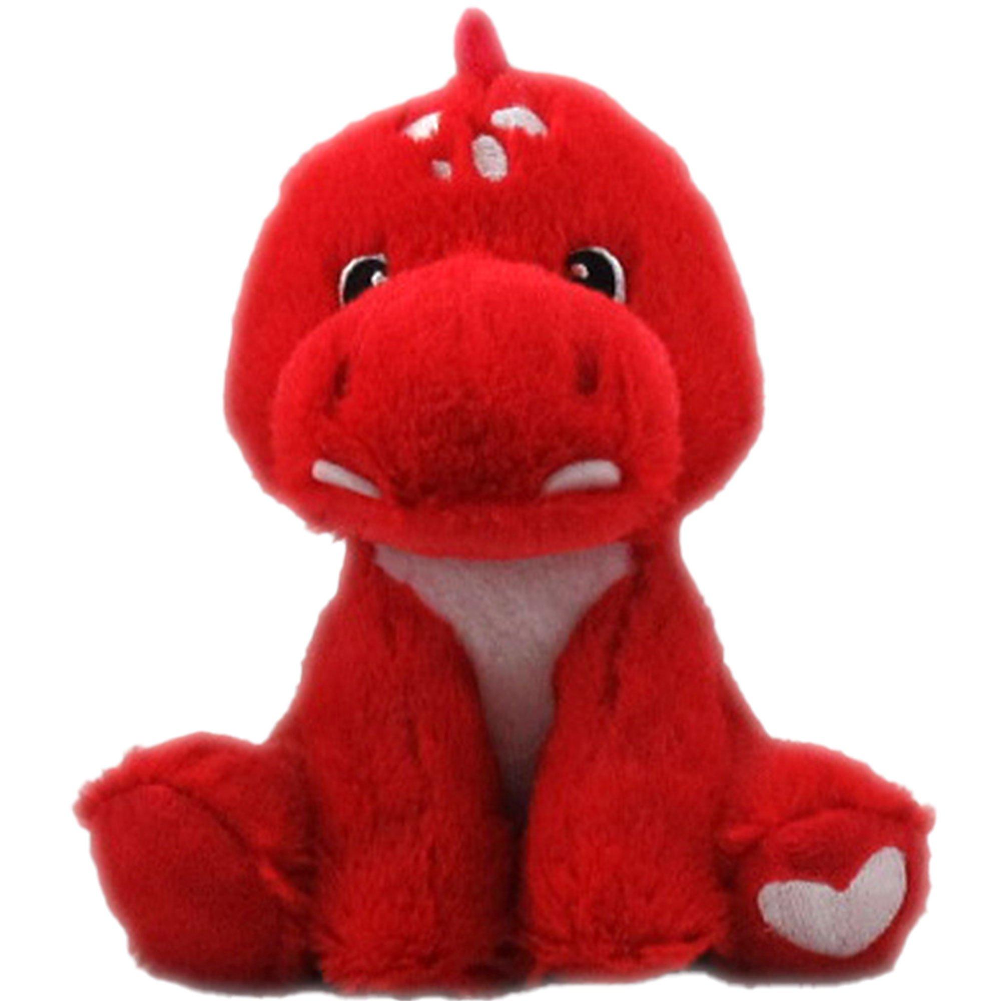 Red Valentine s Day Dinosaur Plush 6.5in Party City