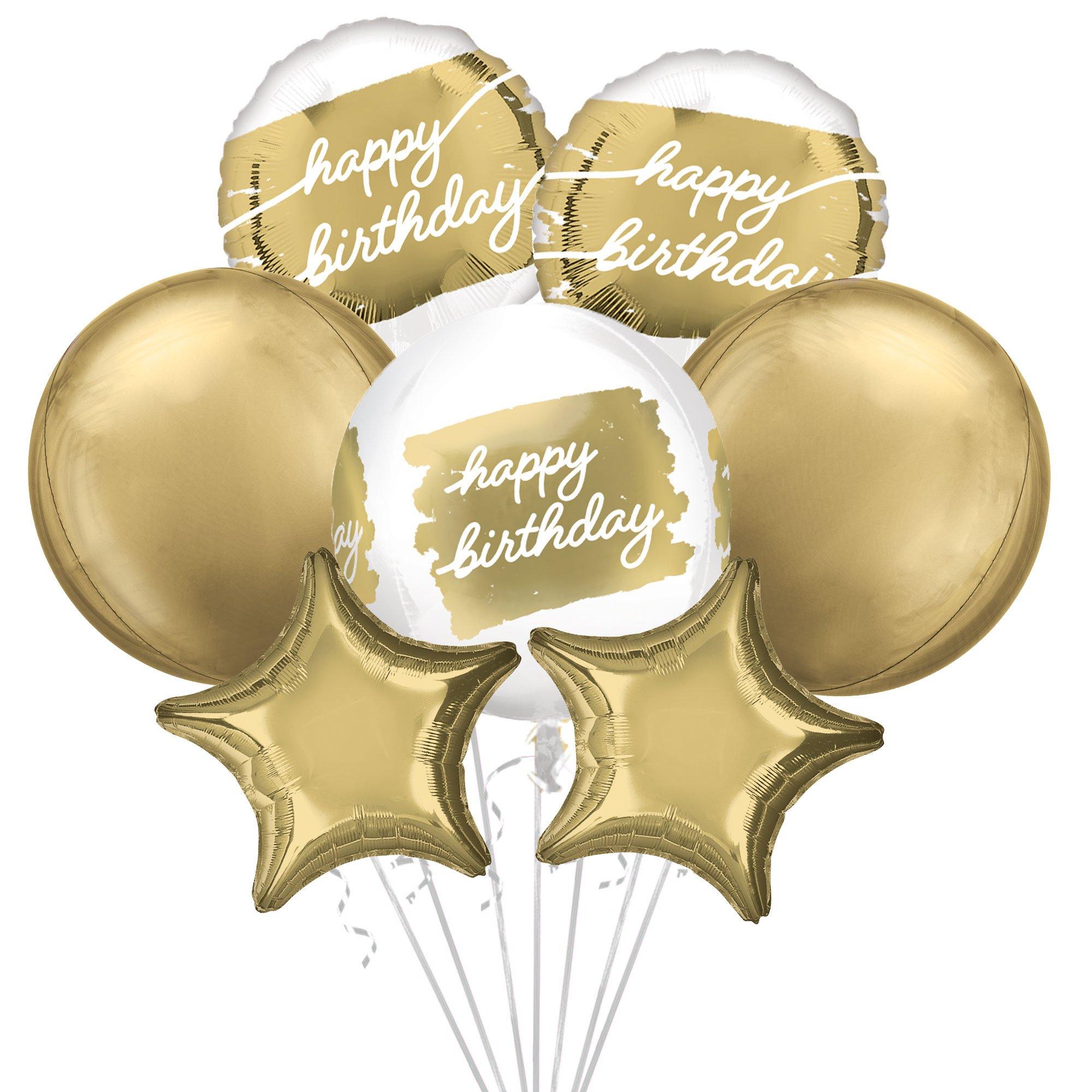 Buy CherishX Happy Birthday Foil Balloon - Golden Colour, 41 cm