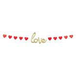 Air-Filled Gold Love Valentine's Day Letter Balloon Banner, 16ft