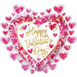 Heart-Filled Valentine's Day Foil Balloon, 19in x 30in