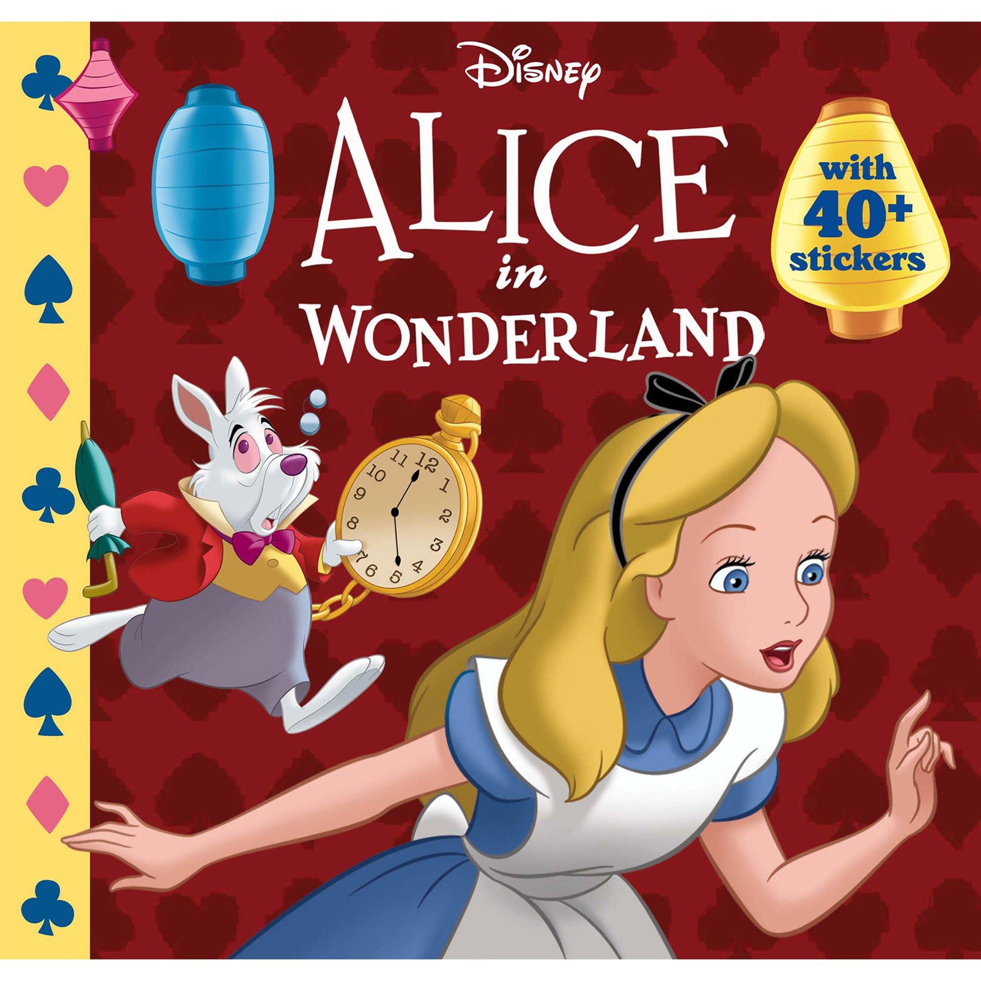 Alice In Wonderland Paperback Book With Stickers - Disney Classic 8 X 8 ...