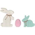 Easter Bunny & Egg Standing Table Decorations, 3pc