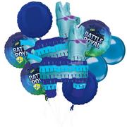 Battle Royal Birthday Foil & Plastic Balloon Bouquet, 9pc