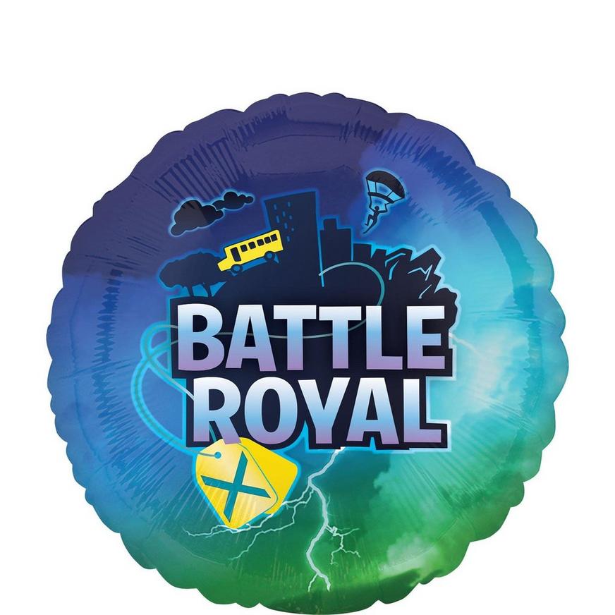 Battle Royal Birthday Foil & Plastic Balloon Bouquet, 9pc