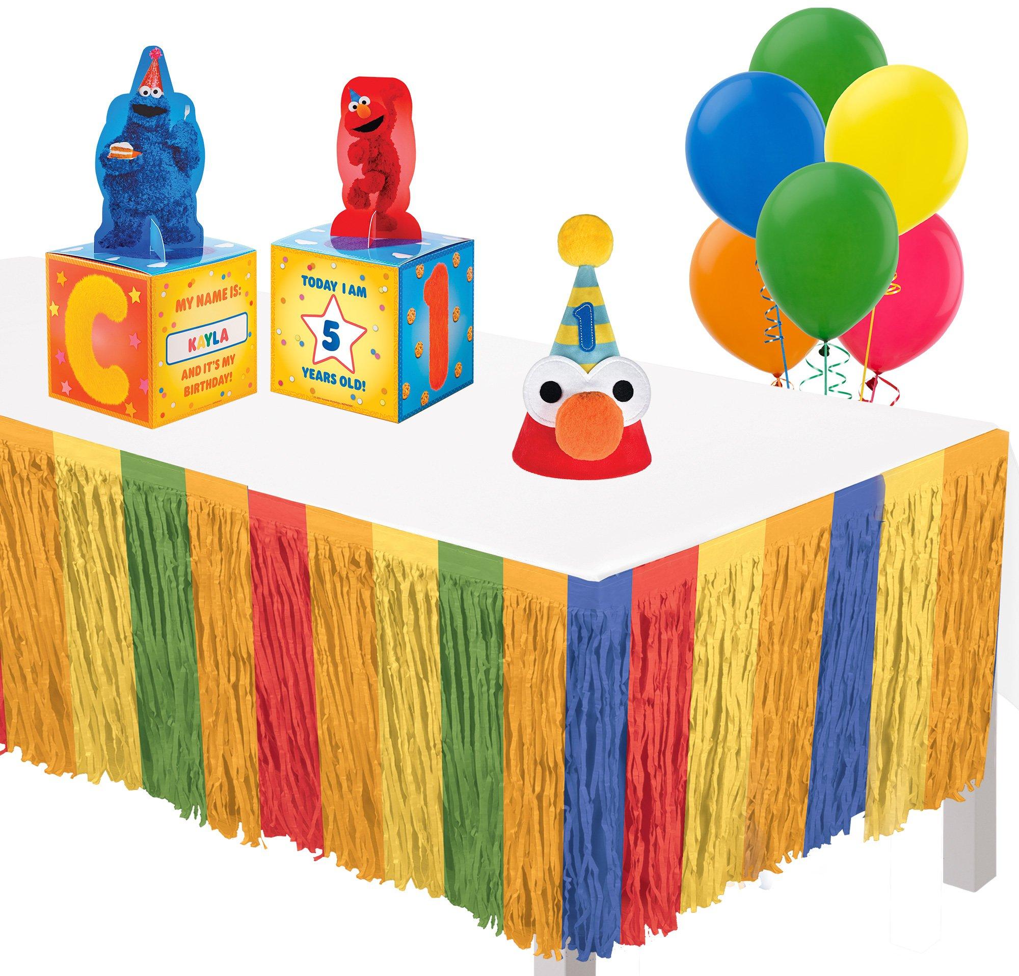 Sesame Street Cookie Monsters 3rd Birthday party supplies and Balloon  Decorations 