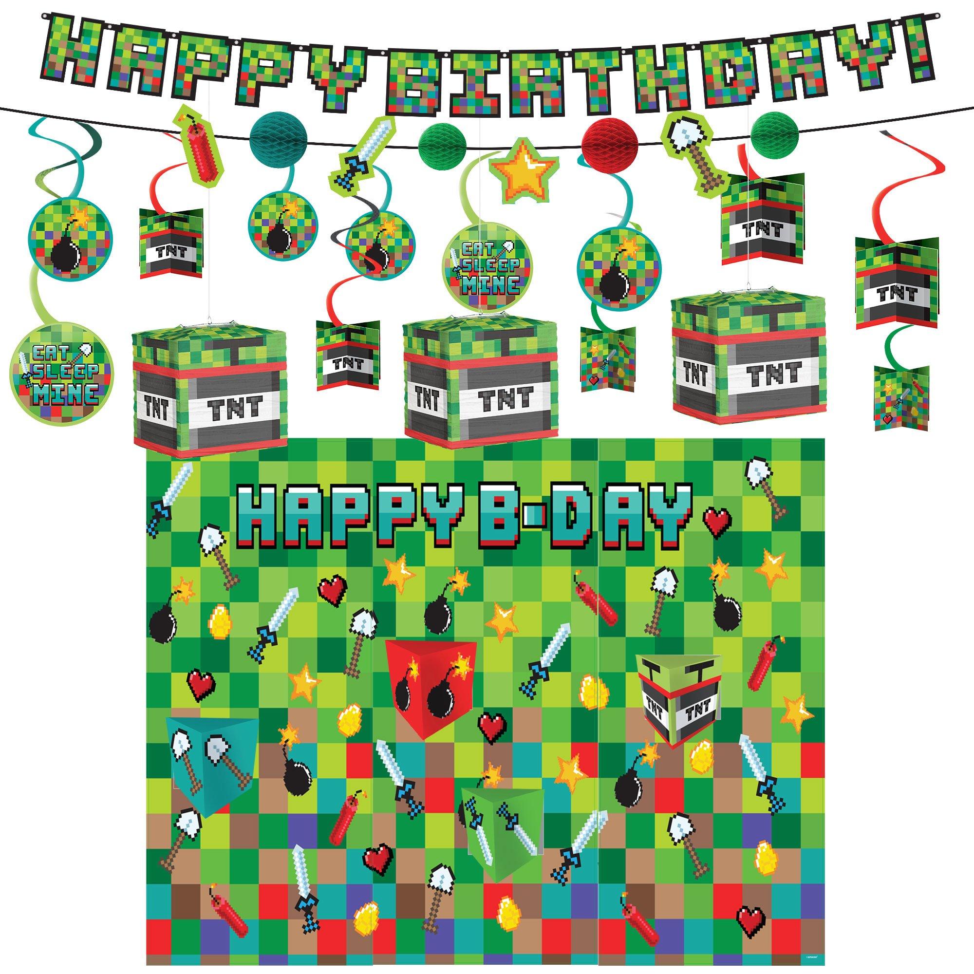Pixel Party Room Decorating Kit | Party City