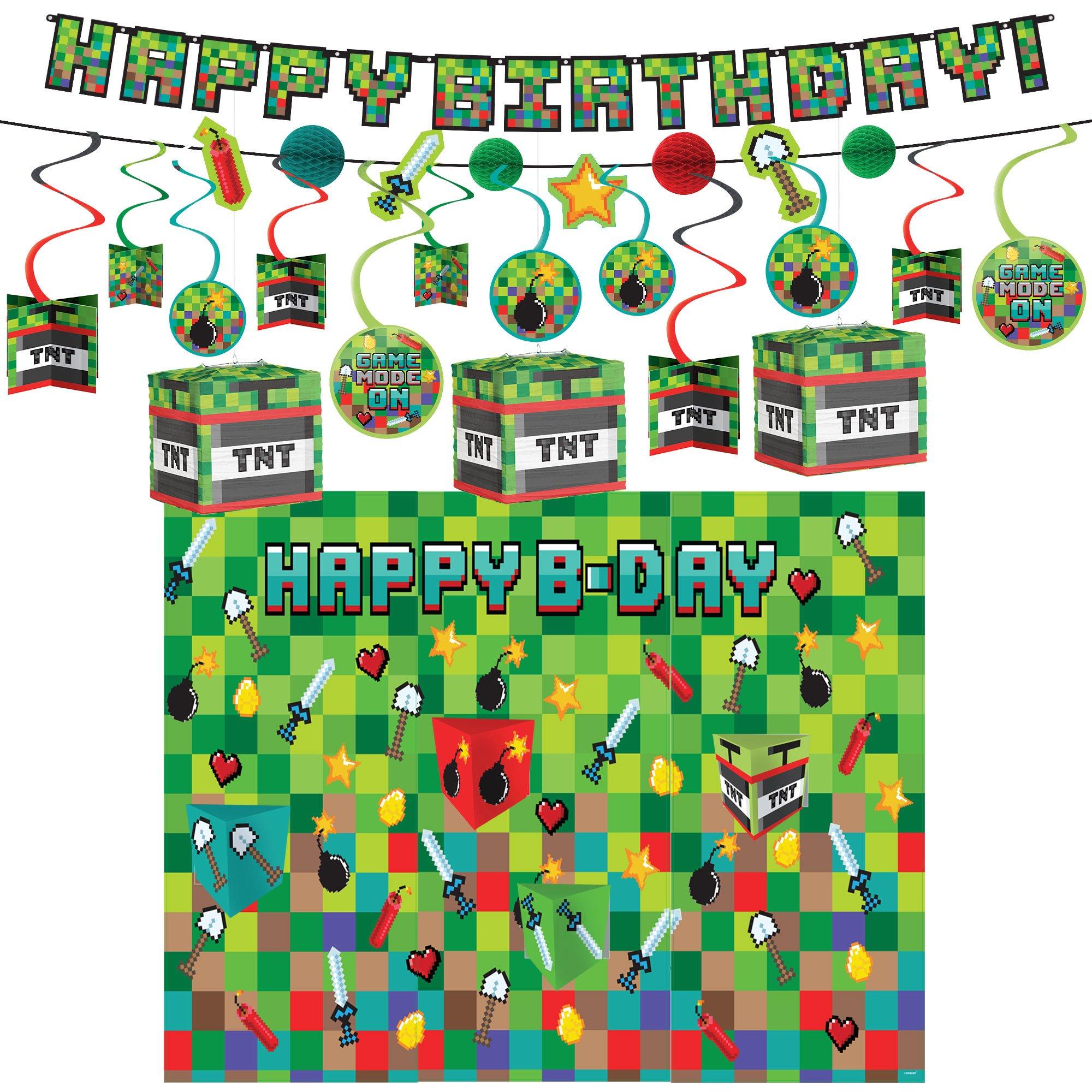 Pixel Party Room Decorating Kit | Party City