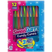 SweeTARTS Candy Canes, 12ct - Blue Punch, Cherry & Green Apple