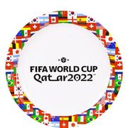 FIFA World Cup Qatar 2022 Paper Lunch Plates, 9in, 8ct