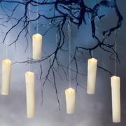 Hanging Plastic Flameless Candlesticks, String of 6 - Gerson International