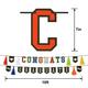 Multicolor Congrats Graduate Cardstock Banner Set, 10ft, 2pc