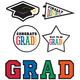 Multicolor Congrats Grad Cardstock Cutouts, 8pc