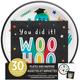 Graduation Fun Lunch Plates (9in) & Lunch Napkins (6.5in) for 30 Guests