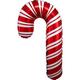 Gingerbread & Candy Cane Holiday Foil Balloon Bouquet, 8pc