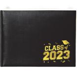 Black 2023 Graduation Paper Guest Book, 8.25in x 6.1in
