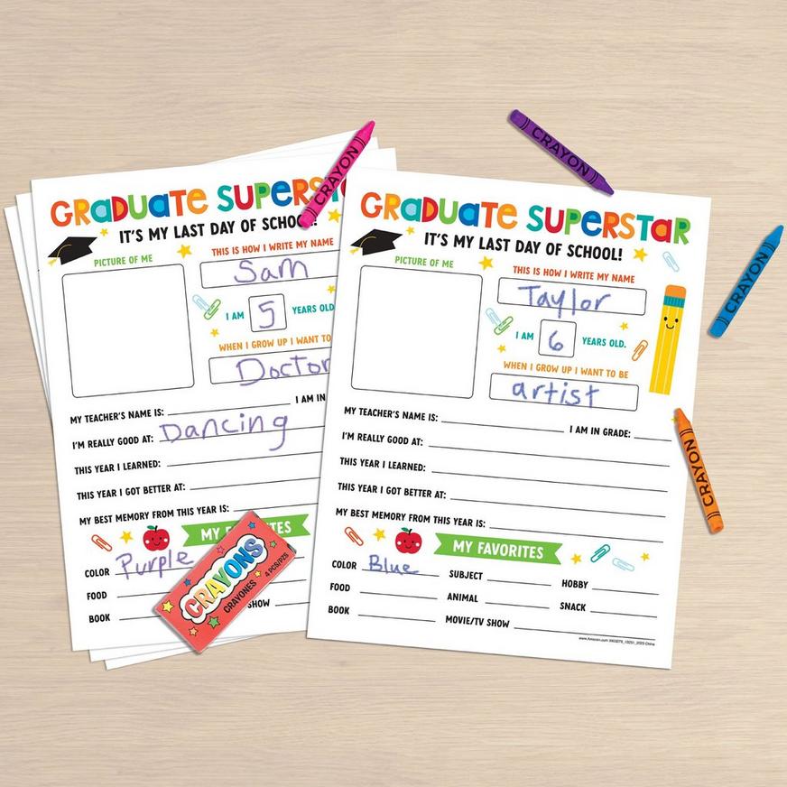 Graduation Fun All About the Grad Activity Sheets, 8.5in x 11in, 24ct