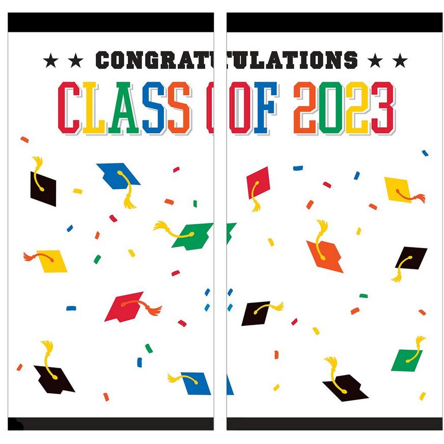 Class of 2023 Graduation Plastic Scene Setter, 65in x 65in