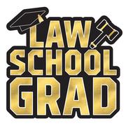 Metallic Gold Law School Grad Cardstock Cutout, 19.75in x 14.5in
