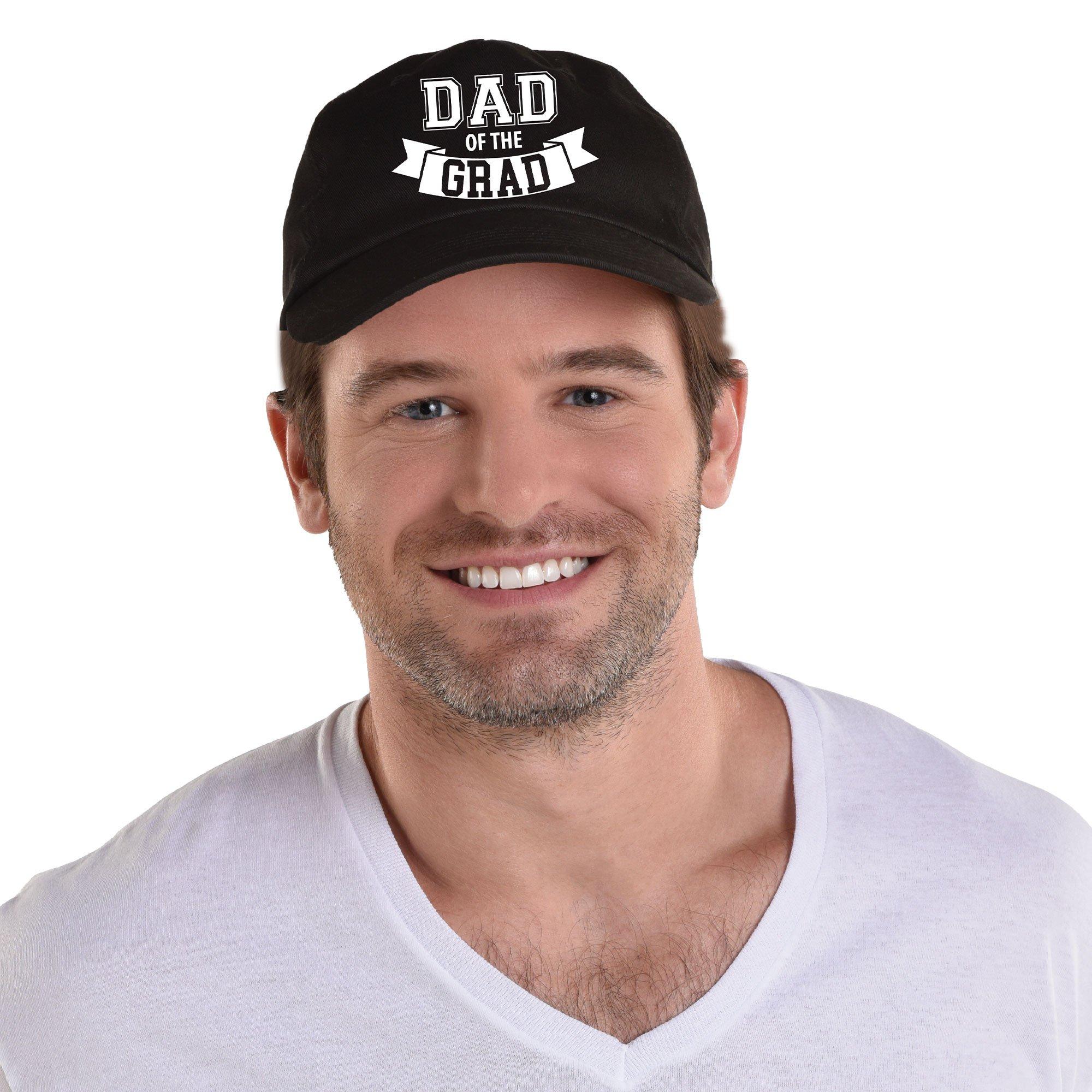 Black & White Grad Dad Baseball Cap