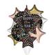 Colorful Confetti Star New Year's Eve Foil Balloon Bouquet, 10pc