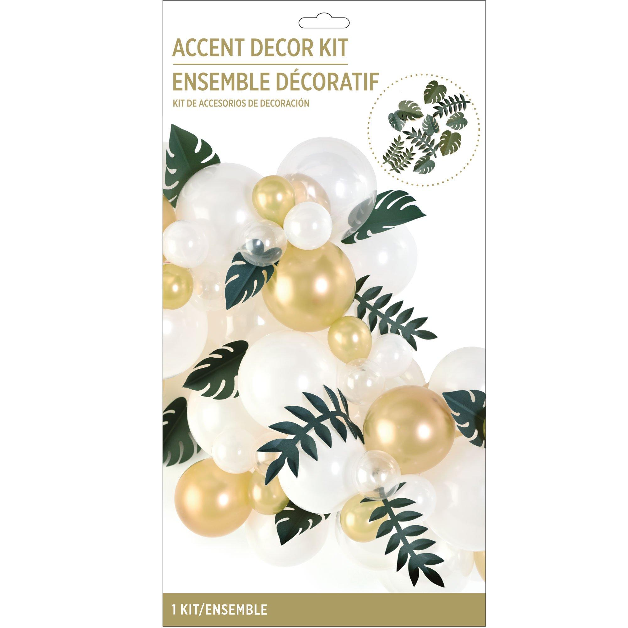 Green Leafy Accent Décor Kit, 12pc | Party City