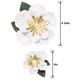 White Flower Accent Décor Kit, 12pc