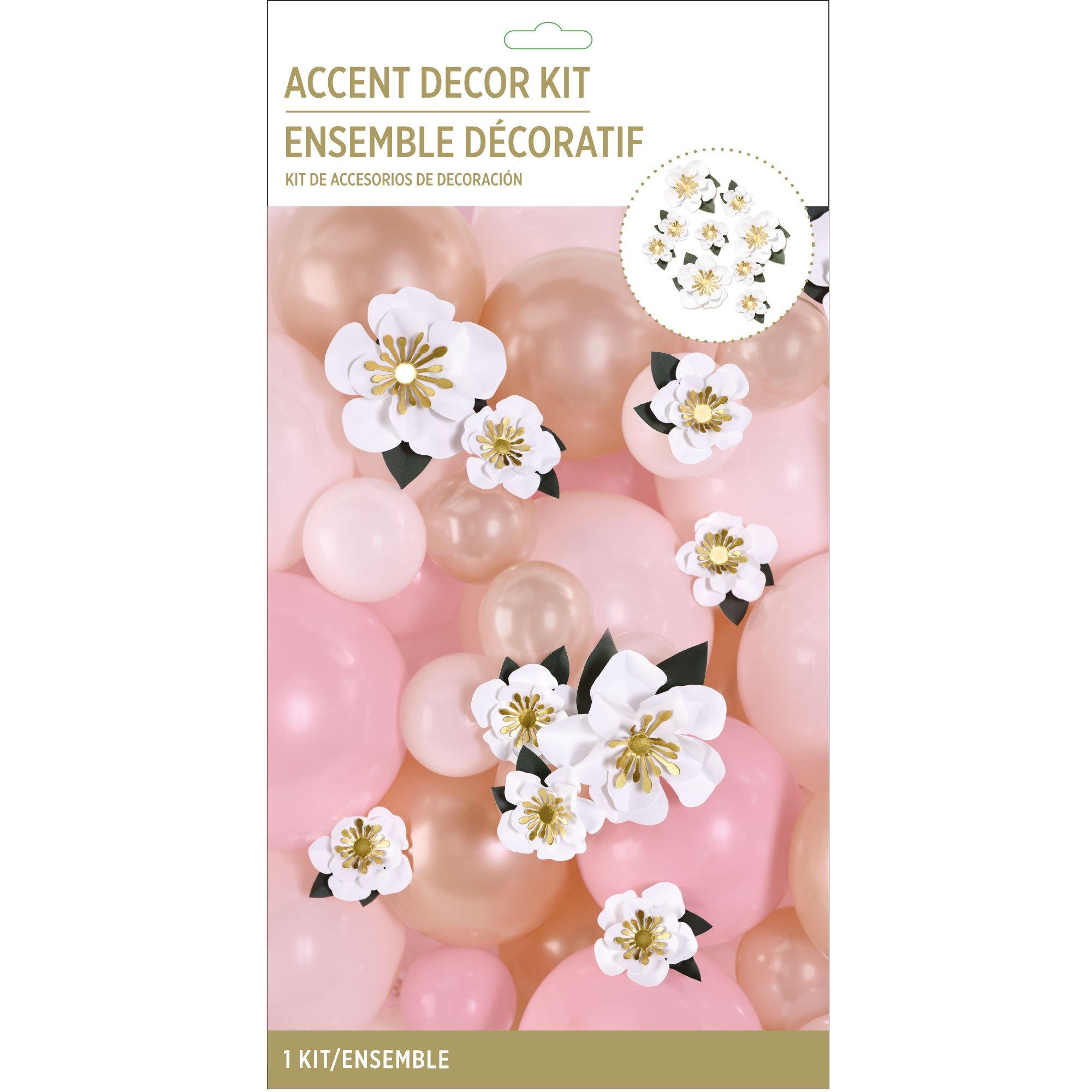 White Flower Accent Décor Kit, 12pc | Party City