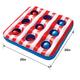 Inflatable Patriotic Ball Toss Game, 25in x 25in, 7pc