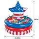 Inflatable Patriotic Star Plastic Cooler, 25.5in x 29.5in
