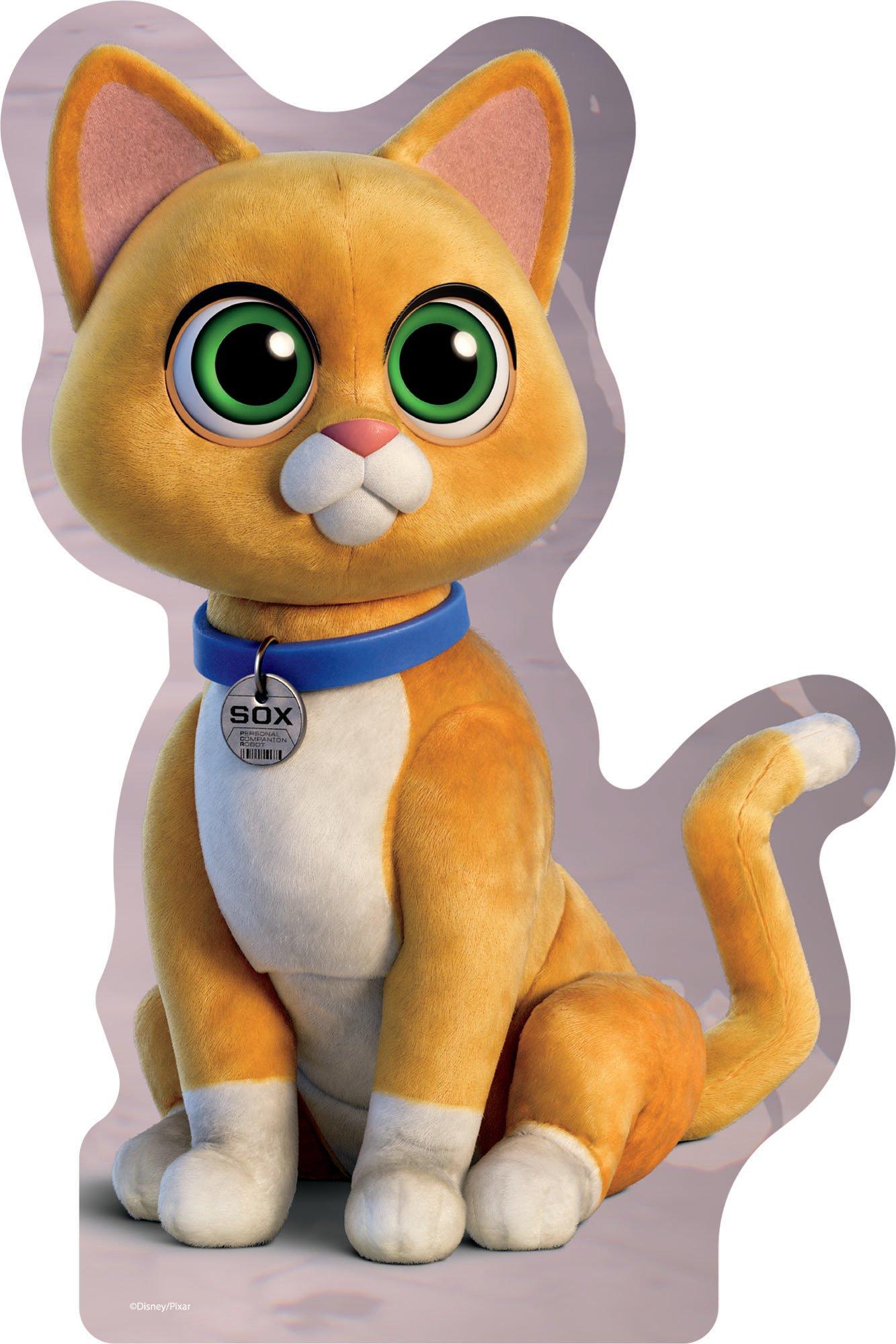 Disney and Pixar Lightyear Sox Plush with Sound, Robot Cat Soft Doll  Inspired by Character 