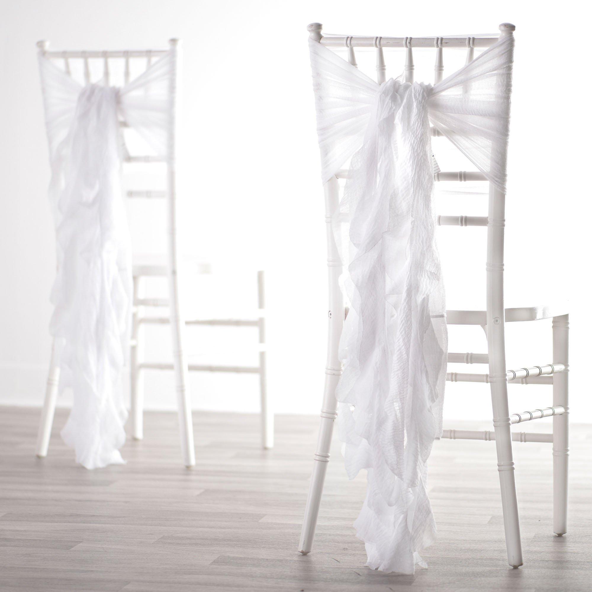 White 2025 chair sashes