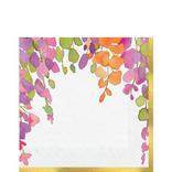 Water Floral Paper Lunch Napkins, 6.5in, 16ct