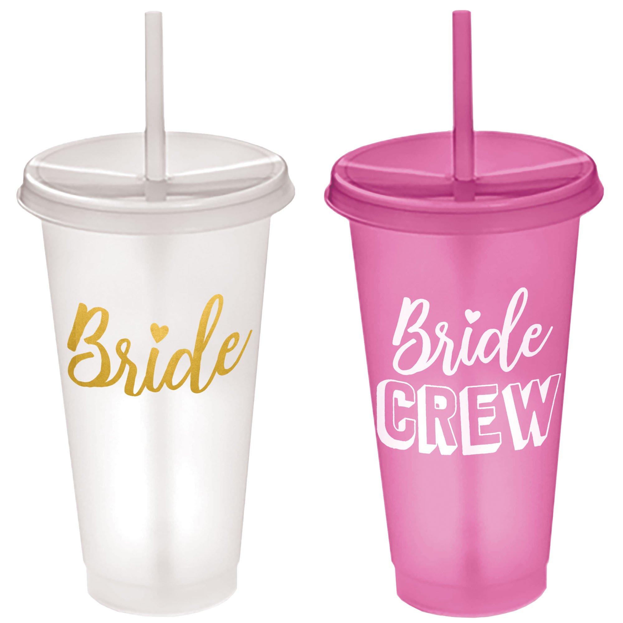 Color Your Own Animals BPA-Free Plastic Cups with Lids & Straws