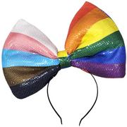 11-Stripe Pride Oversized Bow Headband