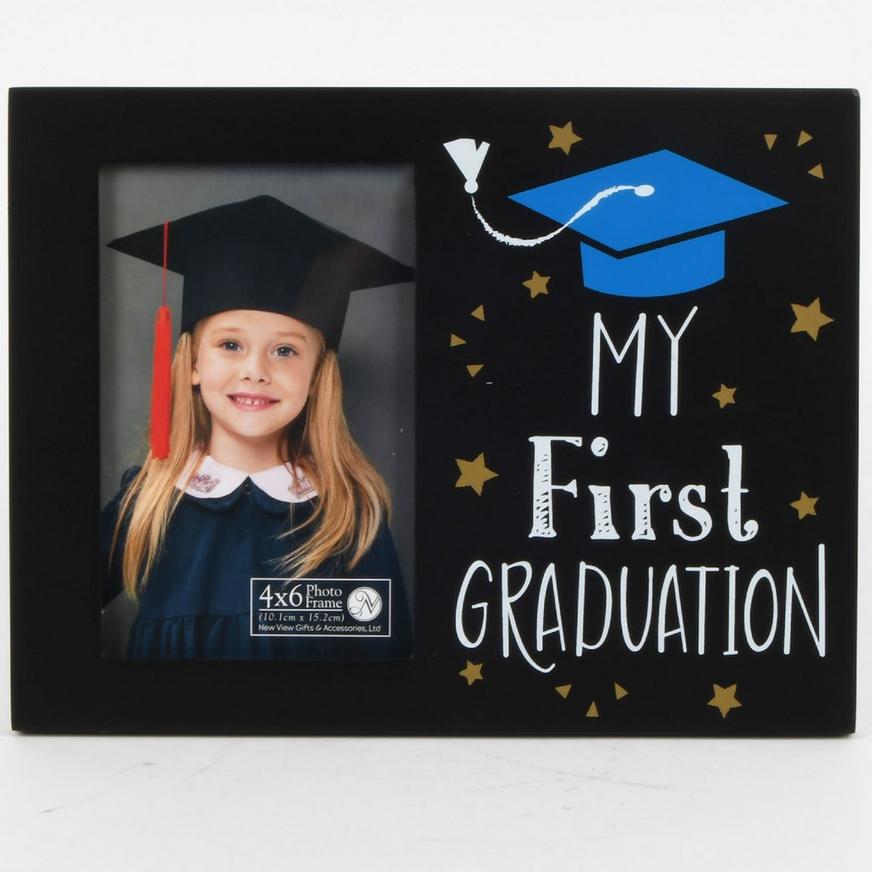 Black My First Graduation MDF Photo Frame, 8.25in x 7.75in