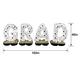 Airloonz Diffused Gold Ombre Grad Balloon Phrase, 40in Letters