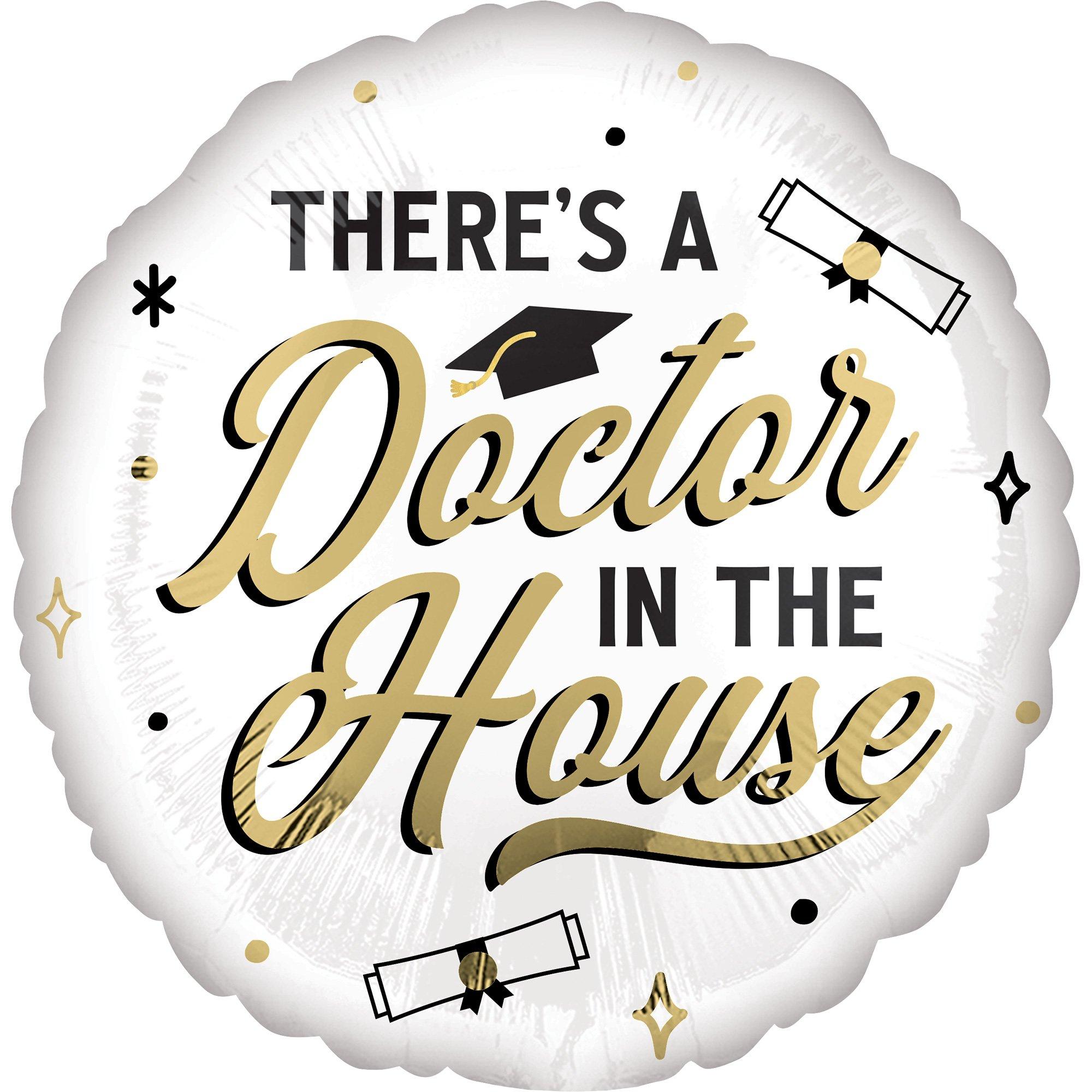 Doctor in the House Graduation Foil Balloon, 17in - Higher Learning